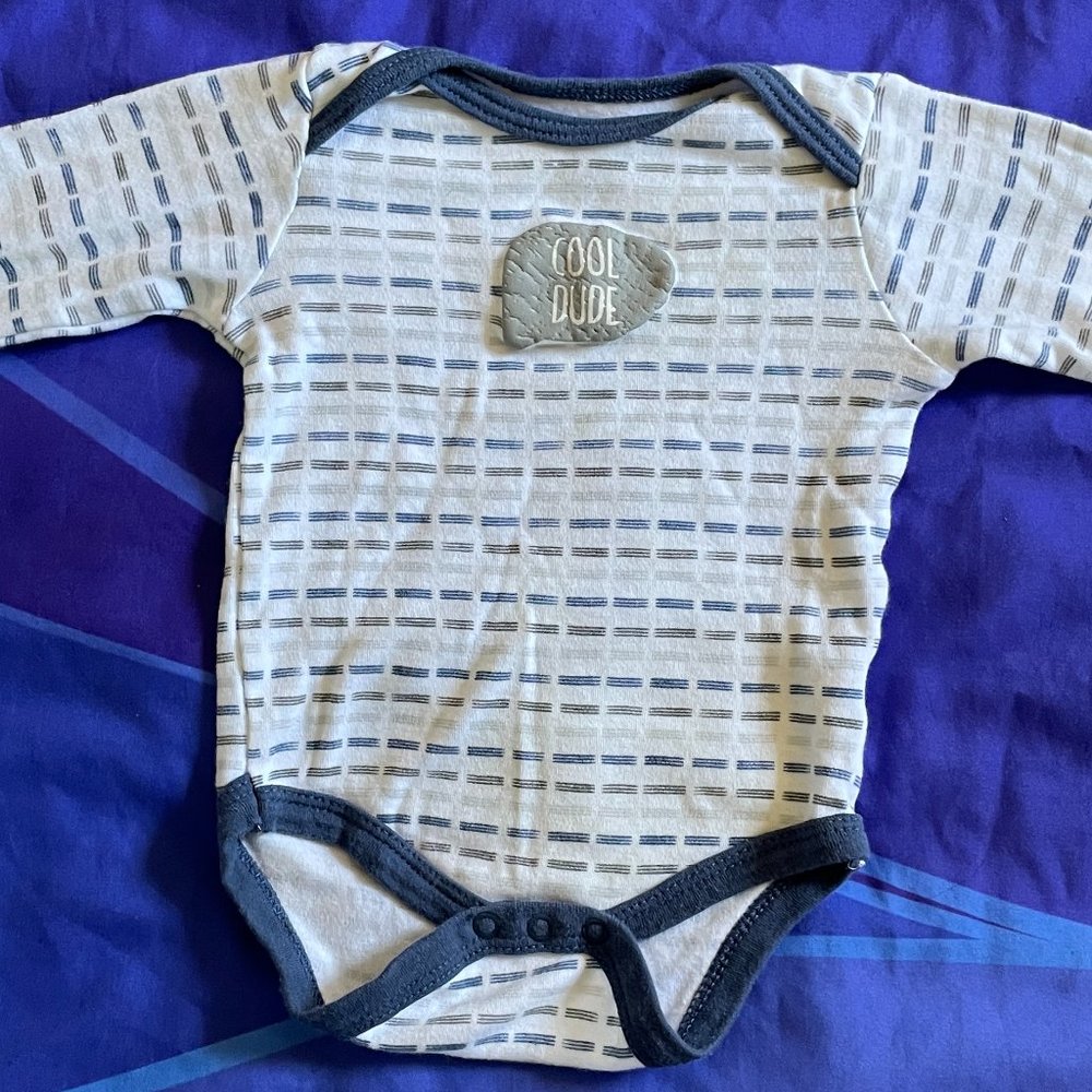 🔥6/$10🔥 Baby Gear Baby Boy Onesie, 3-6 Months, Long-Sleeved, Cool Dude
